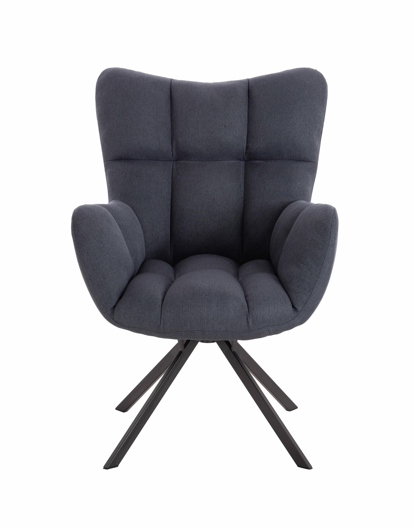 כורסא מפוארת מסתובבת גינס כחול כהה