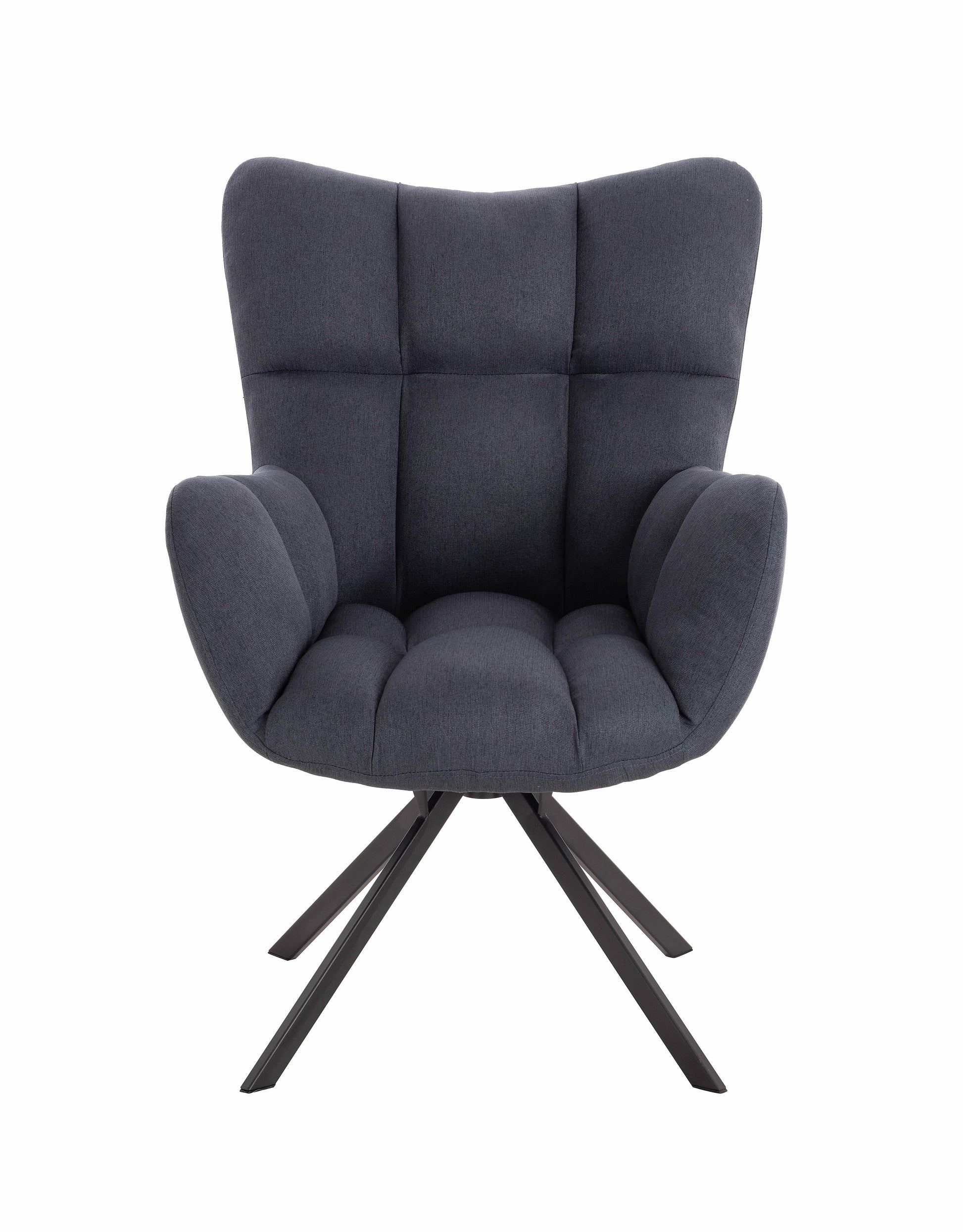 כורסא מפוארת מסתובבת גינס כחול כהה