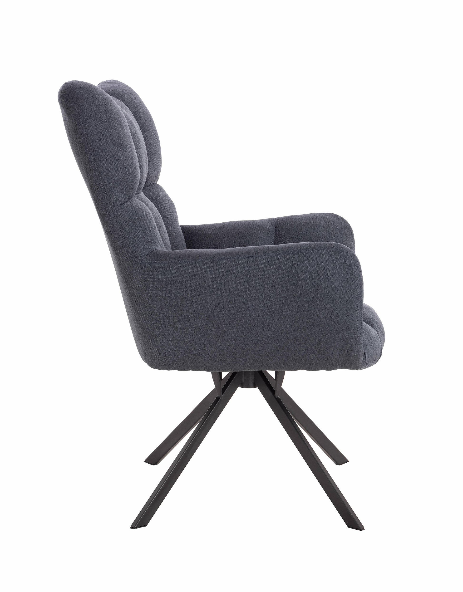 כורסא מפוארת מסתובבת גינס כחול כהה