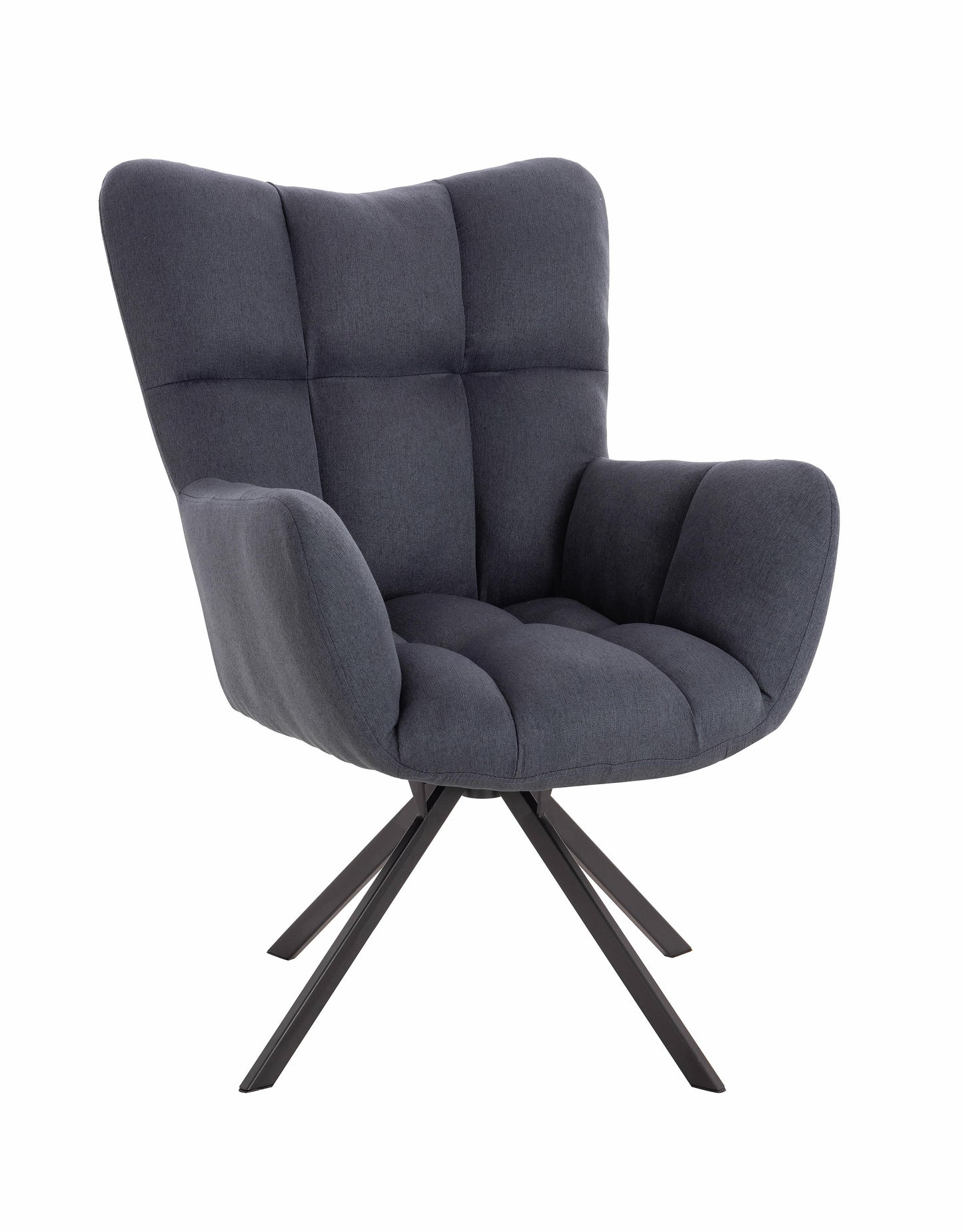 כורסא מפוארת מסתובבת גינס כחול כהה