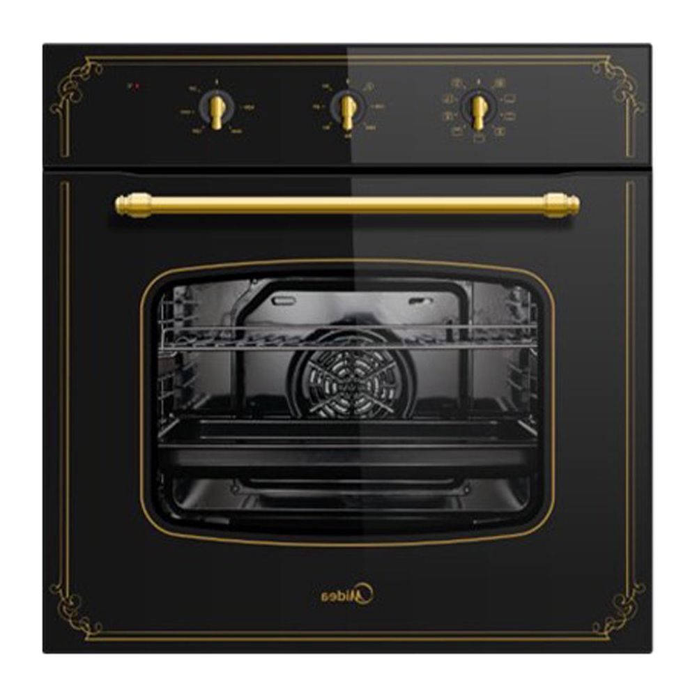 תנור בילד אין רטרו שחור 9 תוכניות MIDEA 65M90M1