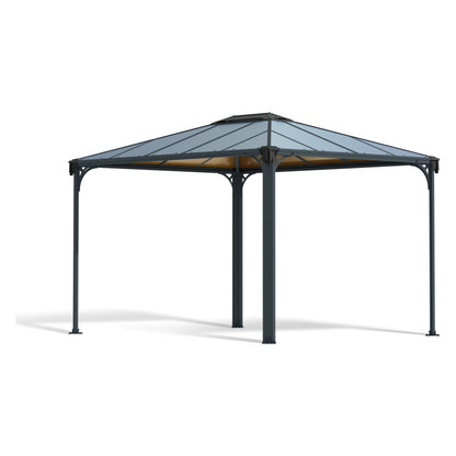 גזיבו לגינה Martinique אפור כהה 3X3.6 מבית פלרם - Canopia