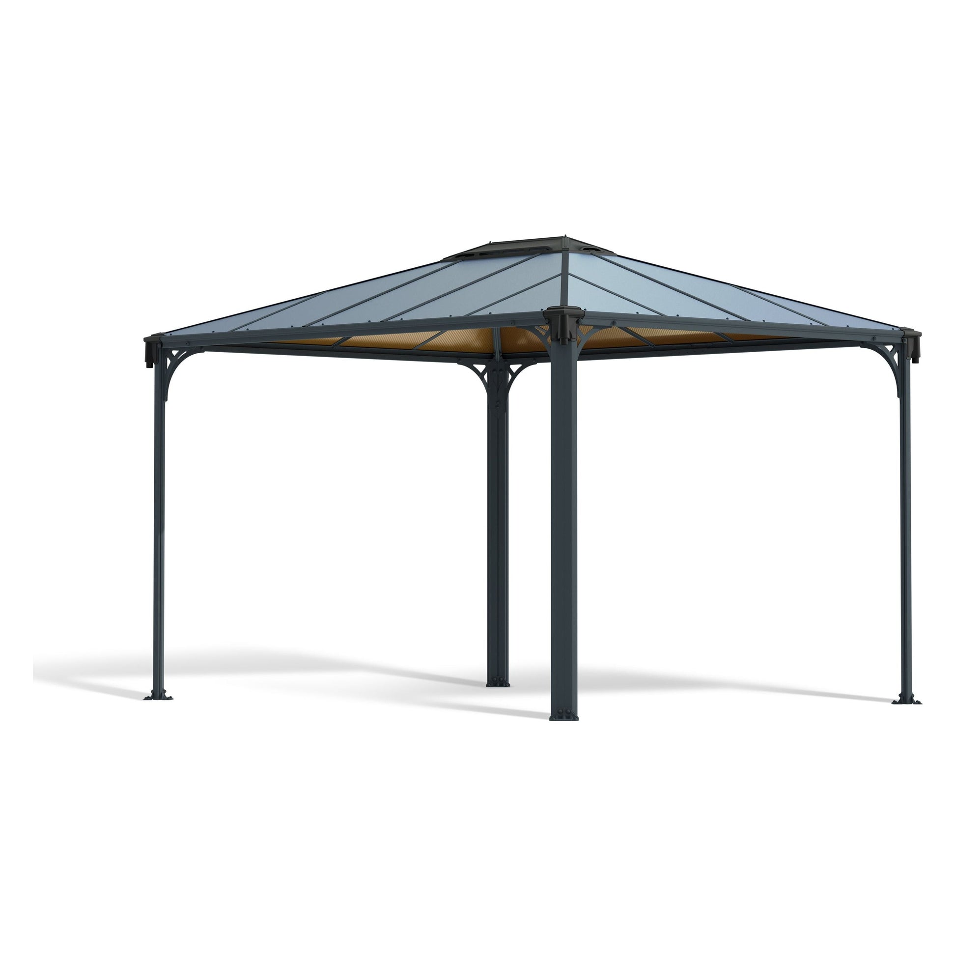 גזיבו לגינה Martinique אפור כהה 3X3.6 מבית פלרם - Canopia