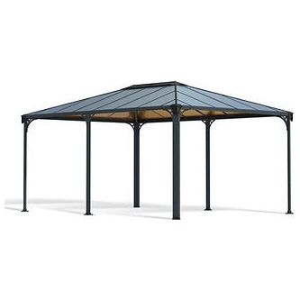 גזיבו לגינה Martinique אפור כהה 3.6X4.9 מבית פלרם - Canopia