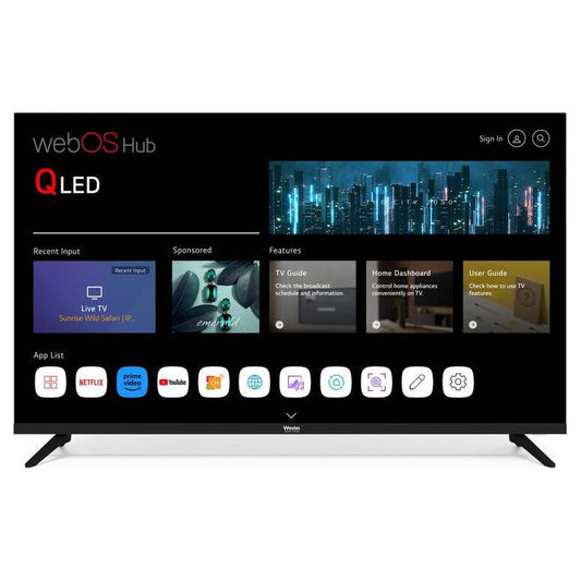 מסך טלוויזיה QLED 50'' SMART 4K דגם WSV-50QWEB עם מערכת  WEB OS