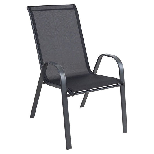 כסא מתכת ואלרי שחור