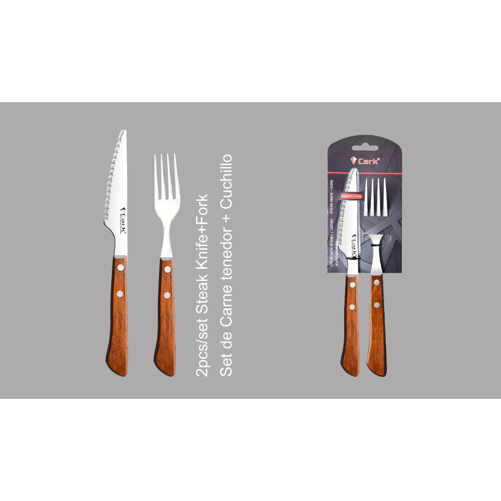 סט מזלג+סכין סטייק CARK