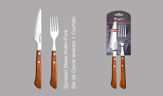 סט מזלג+סכין סטייק CARK