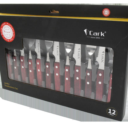 מארז 12 חלקים מזלגות וסכינים לסטייק CARK