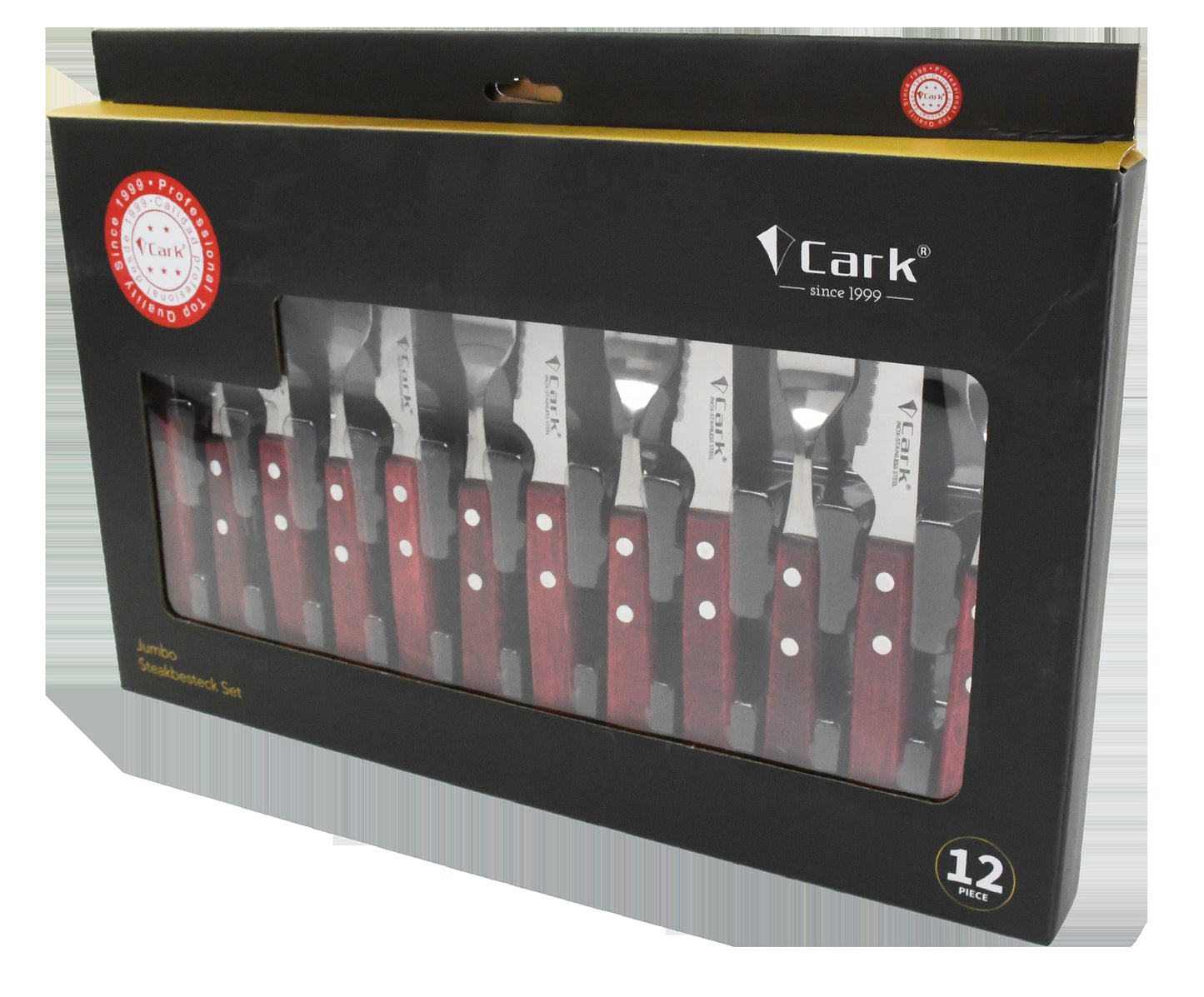 מארז 12 חלקים מזלגות וסכינים לסטייק CARK