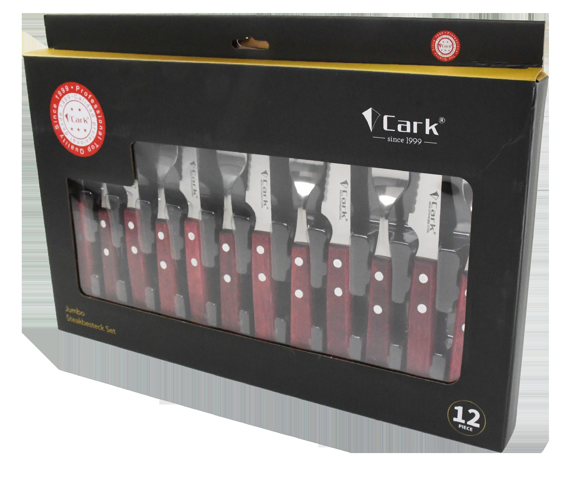 מארז 12 חלקים מזלגות וסכינים לסטייק CARK