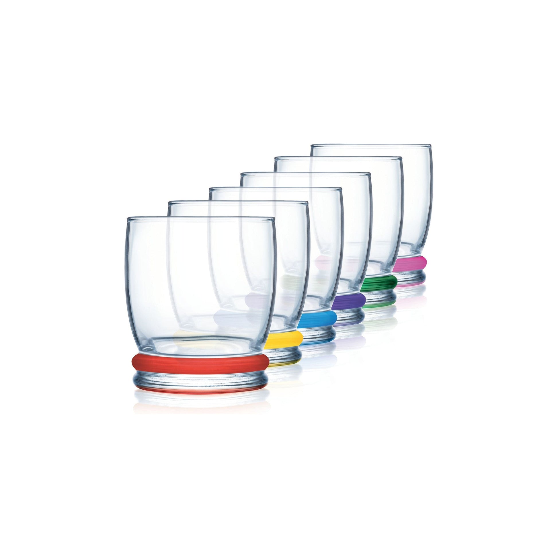 סט 6יח כוסות ריינבו  נמוך LUMINARC