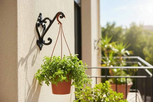 סט 5 מעמדי תליה לעציצים 10 סמ עם קולב חו