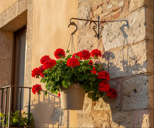 סט 5 מעמדי תליה לעציצים 10 סמ עם קולב בז