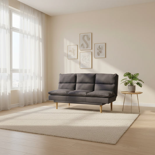 ספה נפתחת אלה אפורה 168 סמ