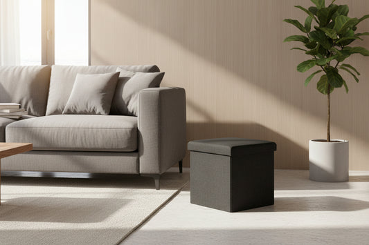 הדום אחסון יחיד גילי אפור כהה