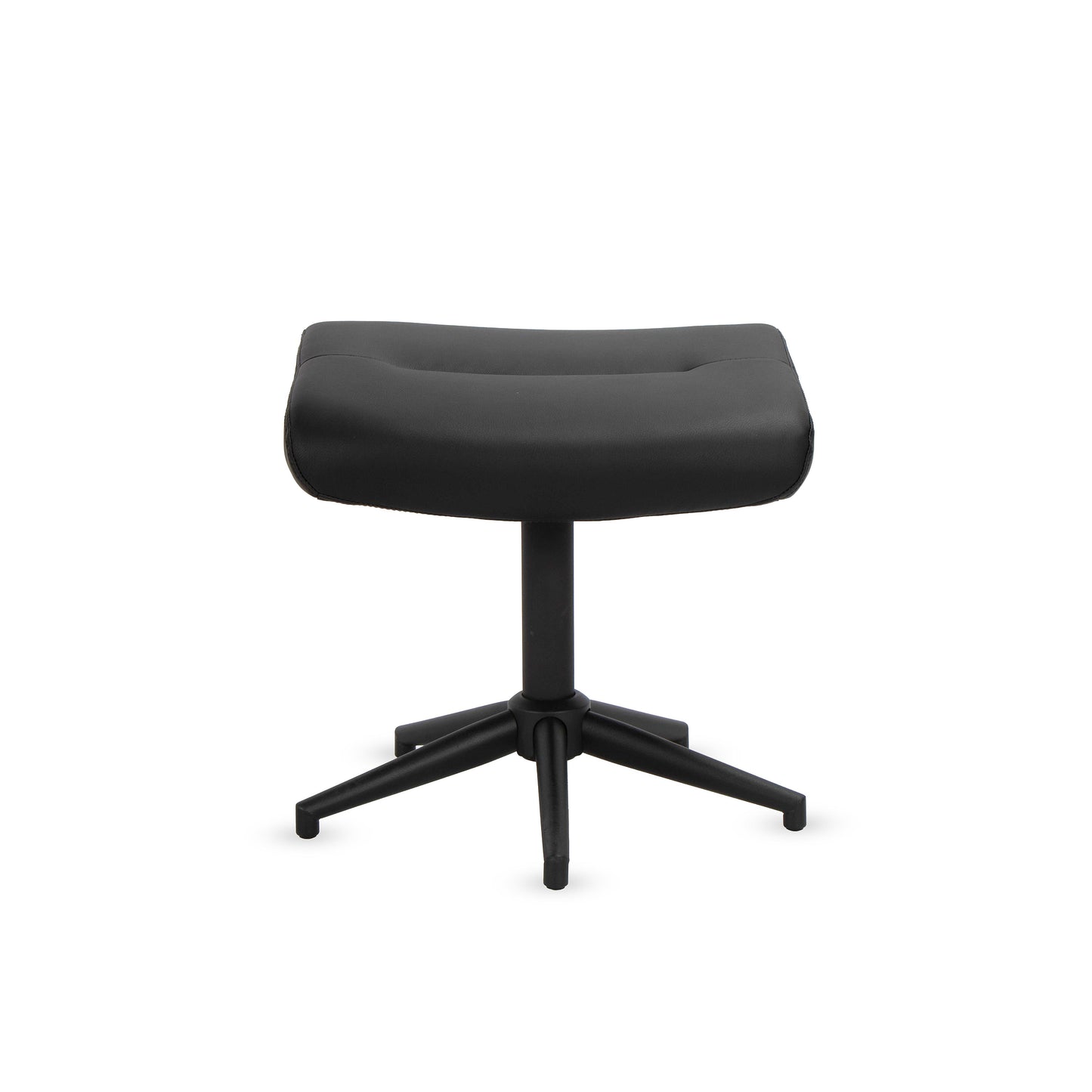 כורסא+הדום קיילי דמוי עור שחור