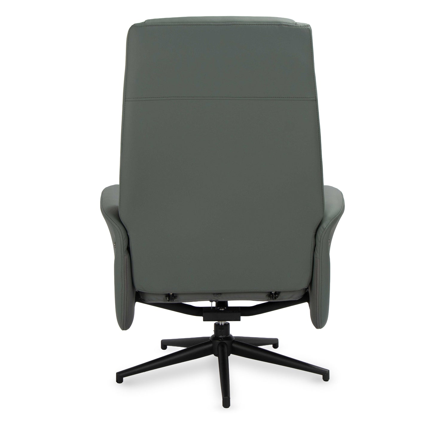 כורסא+הדום קיילי דמוי עור אפור/ירוק