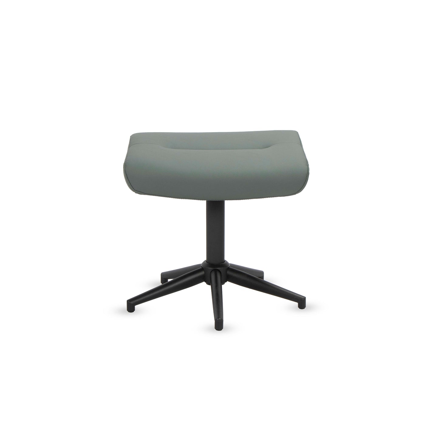 כורסא+הדום קיילי דמוי עור אפור/ירוק