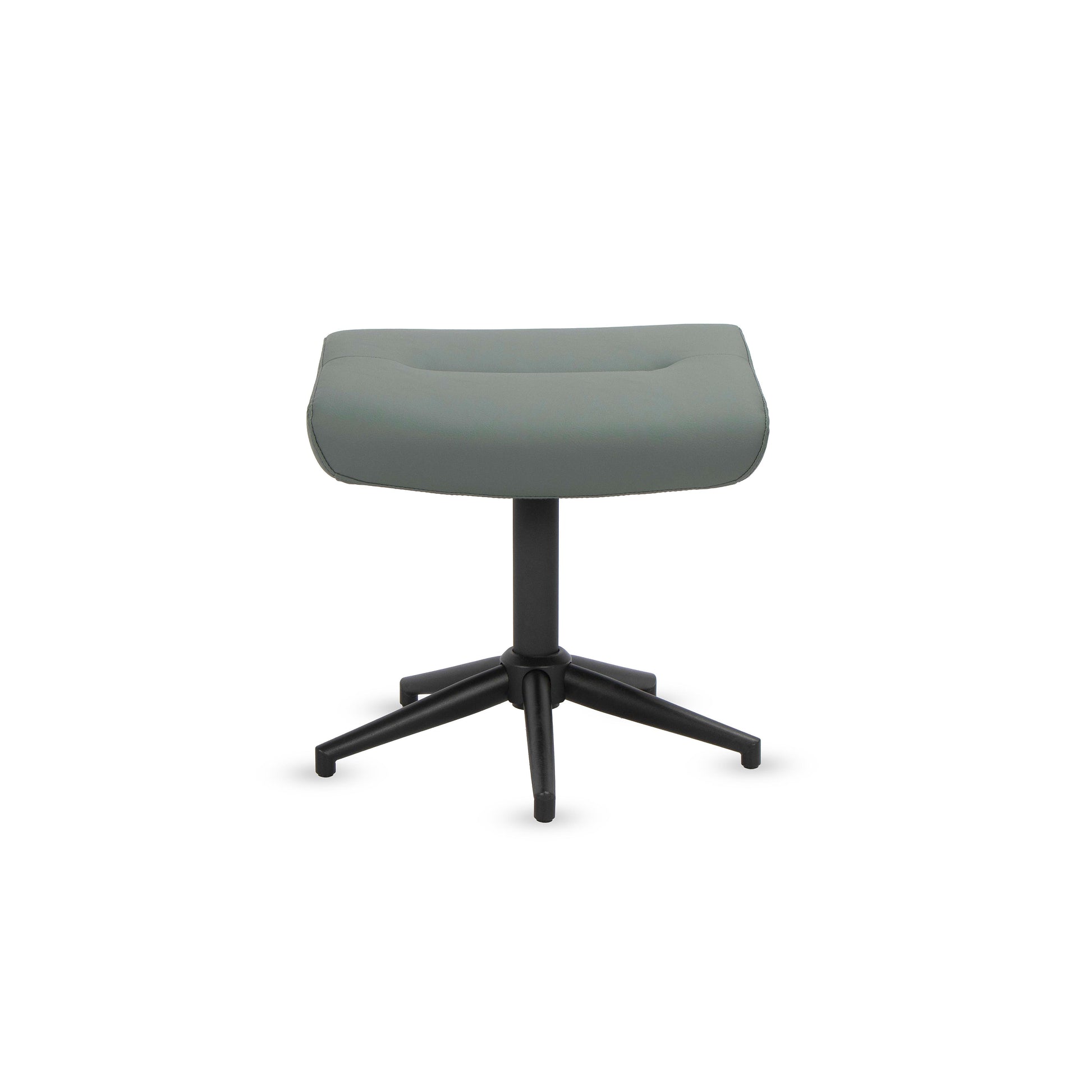 כורסא+הדום קיילי דמוי עור אפור/ירוק