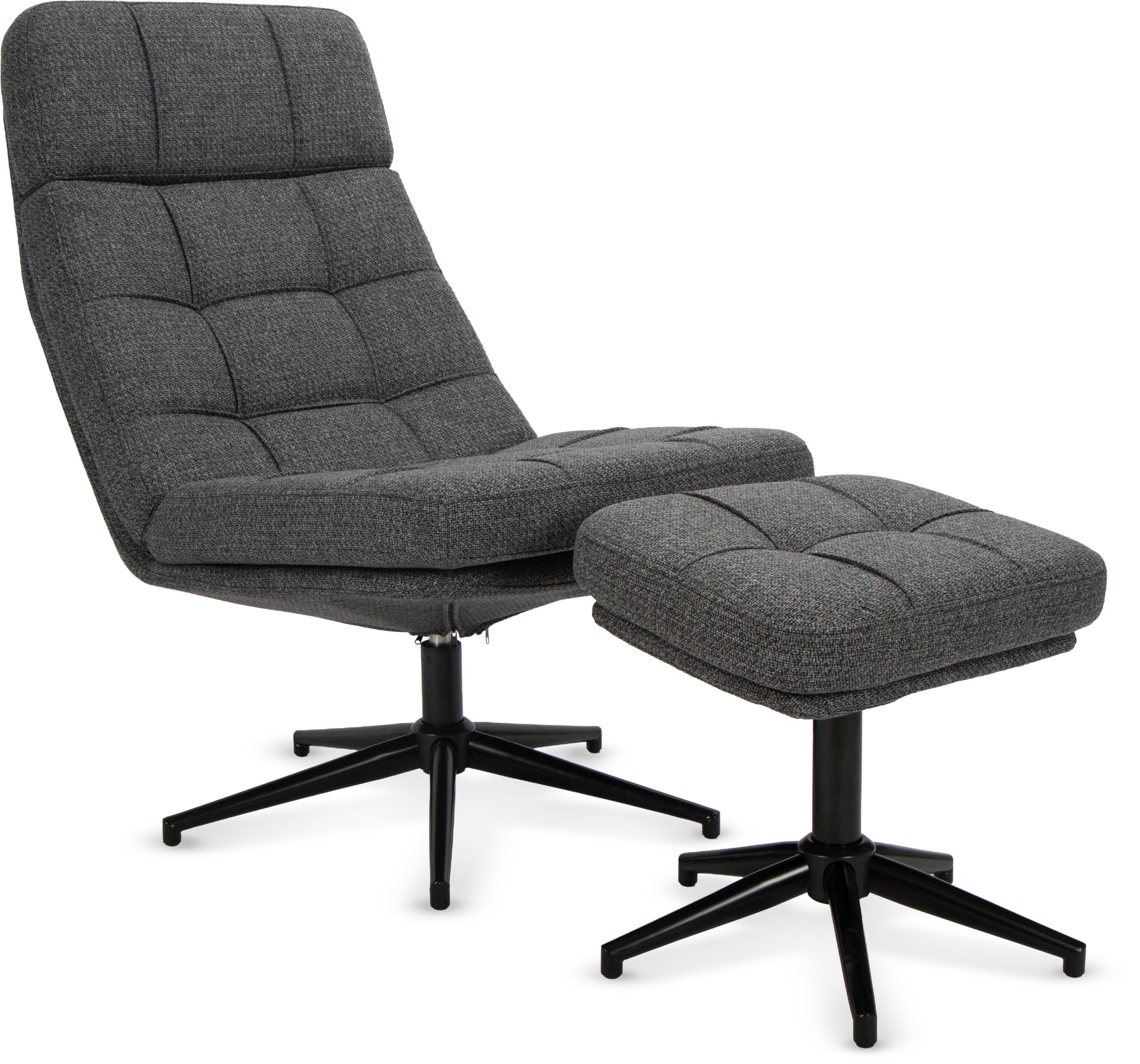 כורסא+הדום איימי בד אפור