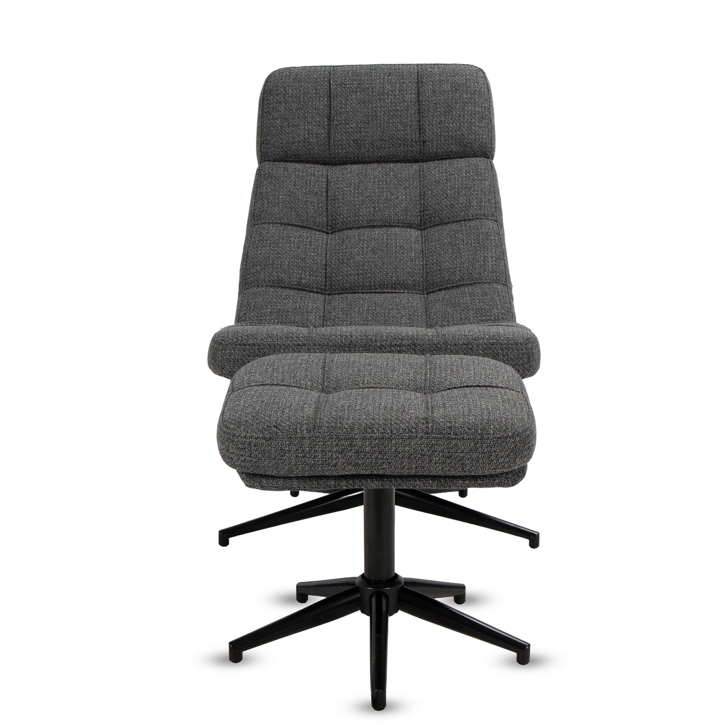 כורסא+הדום איימי בד אפור