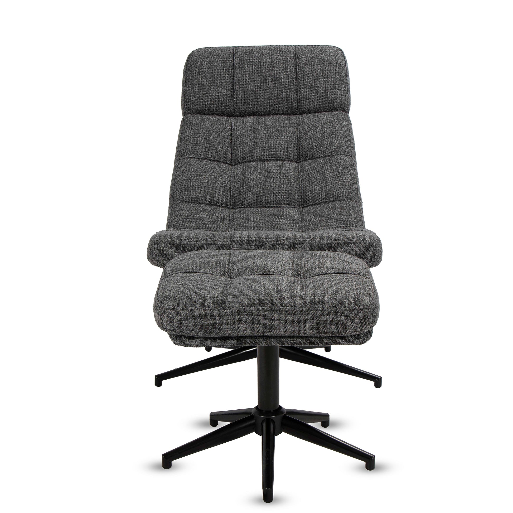 כורסא+הדום איימי בד אפור