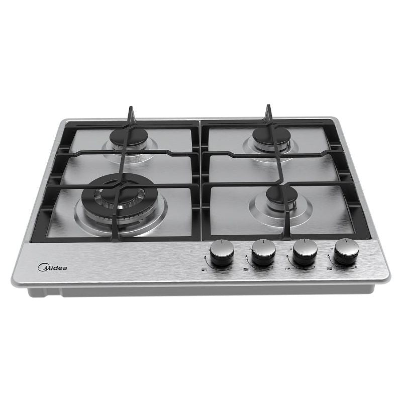 כיריים גז 4 להבות נירוסטה 60 ס"מ MIDEA 60SJ402 CAST IRON