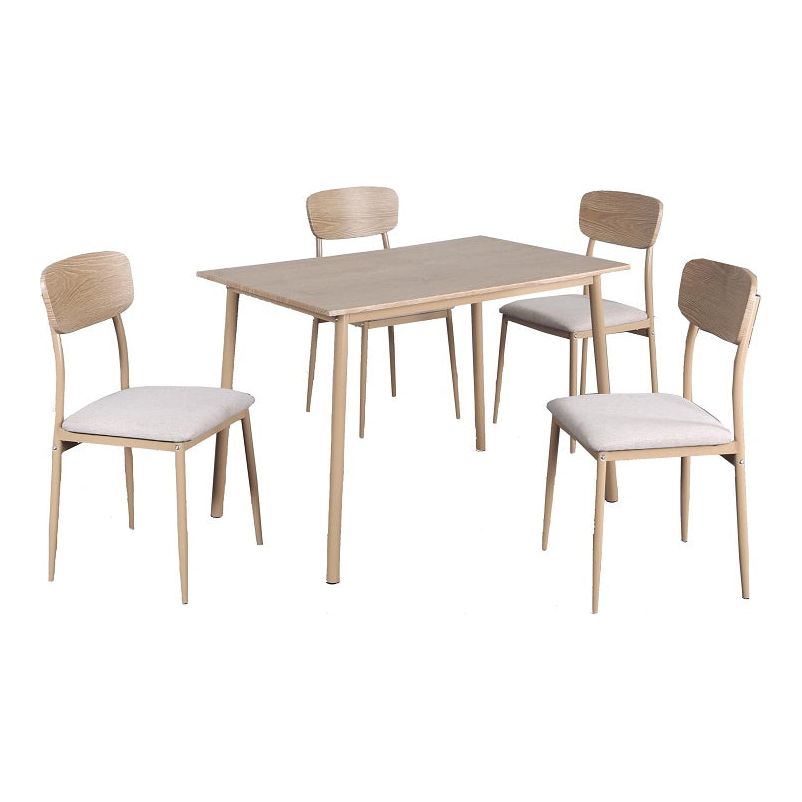 פינת אוכל סנסי מלבנית+4 כסאות