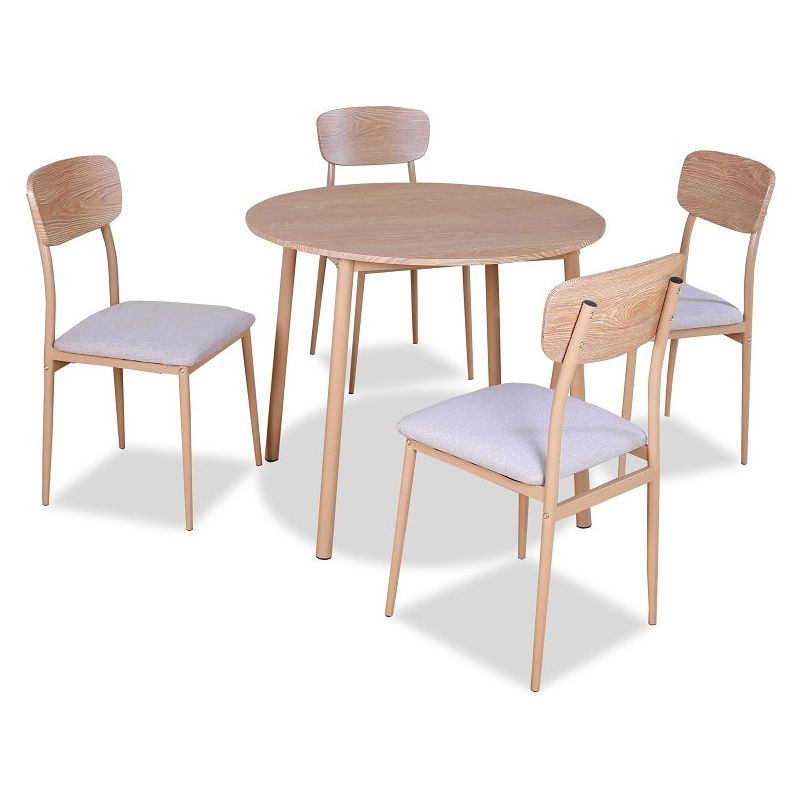 פינת אוכל סנסי עגולה+4 כסאות