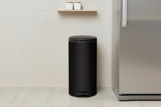 פח פדל 30 עגול שחור