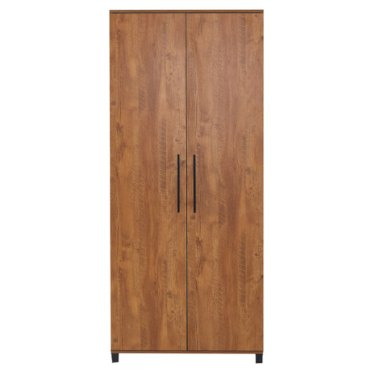 ארון שתי דלתות דגם ברצלונה צבע עץ