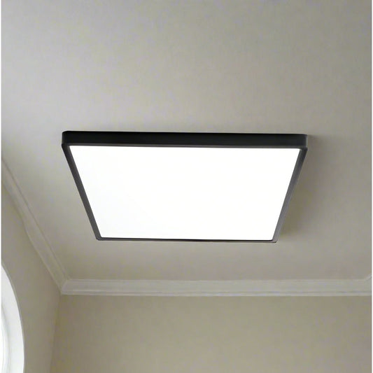 צמוד תקרה שחור  TIME 24W 310X310MM IP40 3CCT