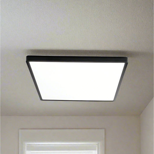 צמוד תקרה שחור  TIME 48W 450X450MM IP40 3CCT