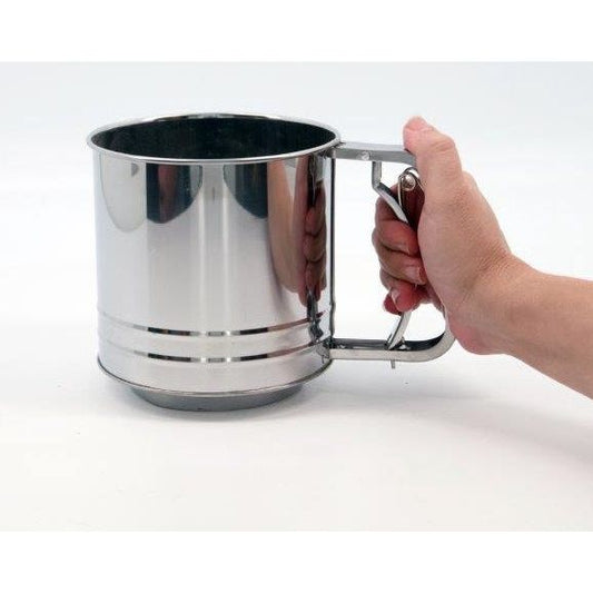 נפה ידנית נירוסטה 12.5*13 סמ