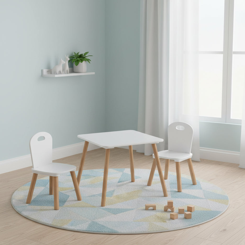 סט שולחן + 2 כיסאות לילדים