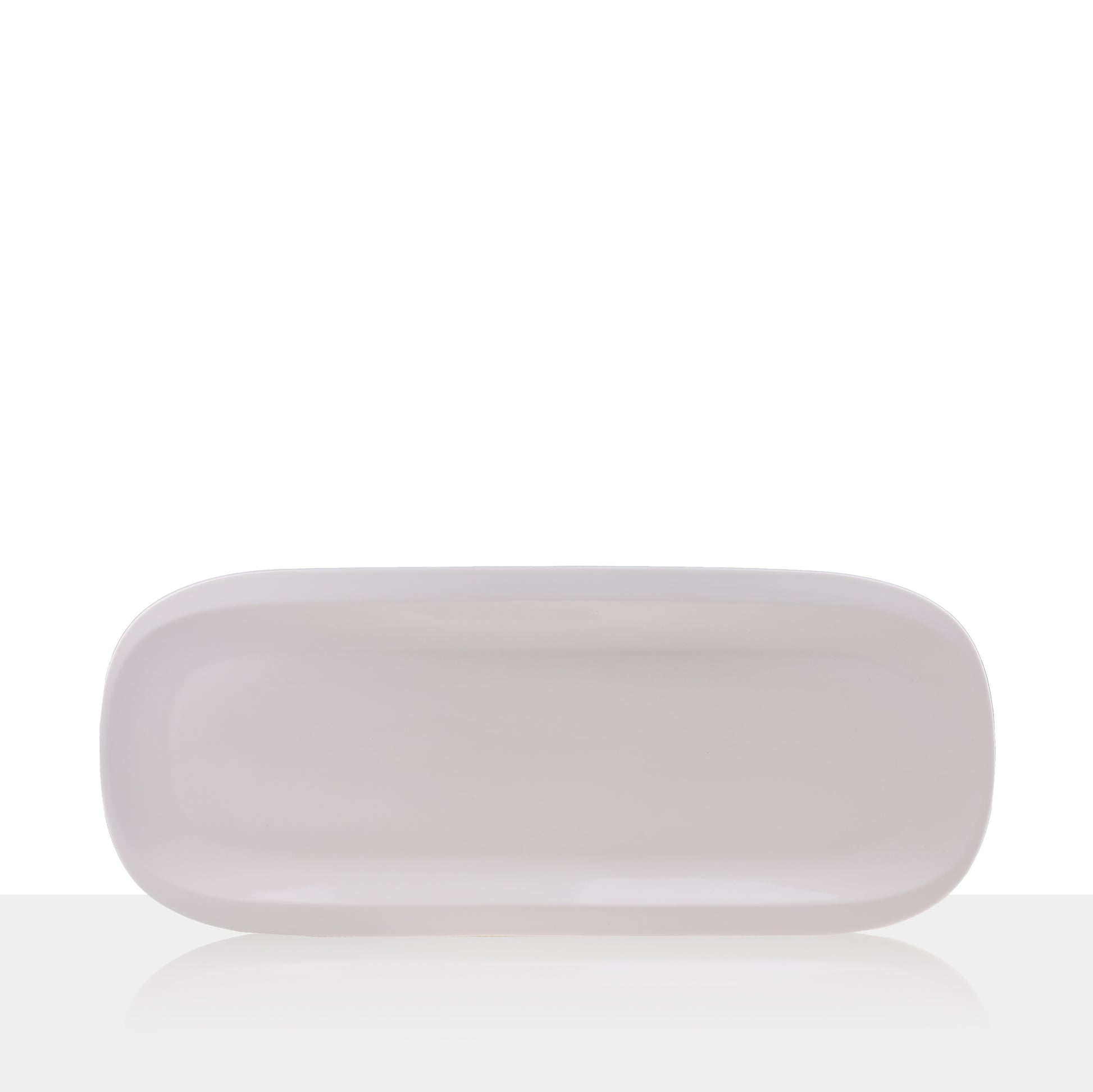 פלטת הגשה אובלית 45 סמ פורצלן simply white