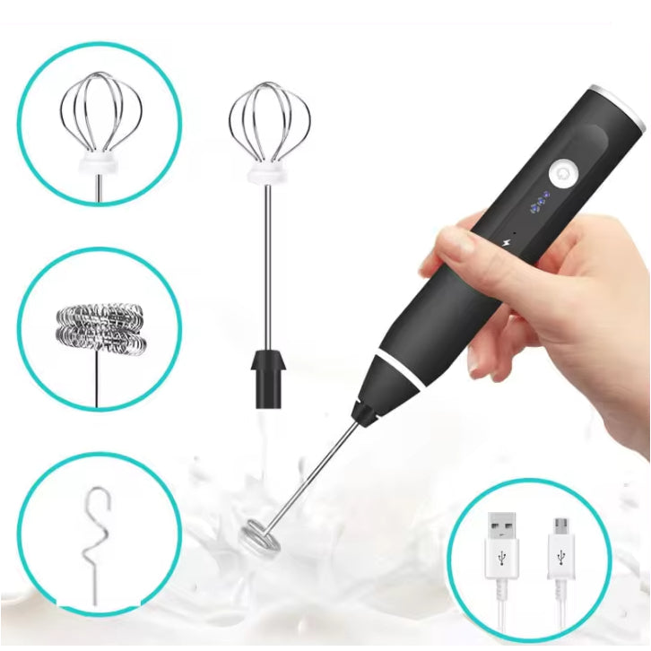 מקציף 3 חלקים נטען כבל MICRO דרך USB