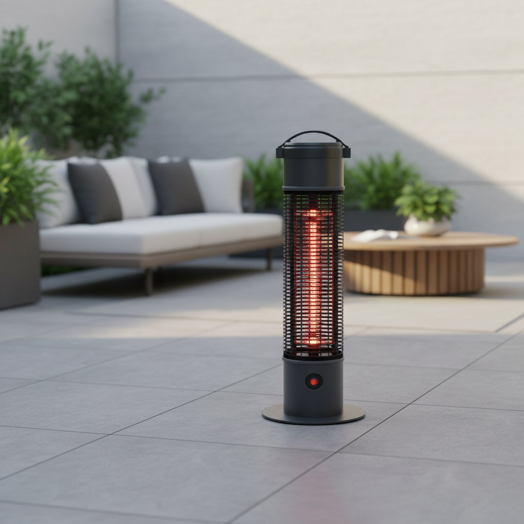 תנור חימום עומד 360 שחור 1200W דגם HC-65