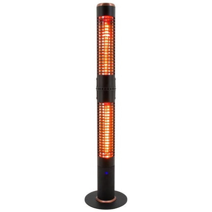 תנור חימום עומד אינפרה כפול רוזגולד + שלט 2000W  דגם 2566-RM-S של WESTIN