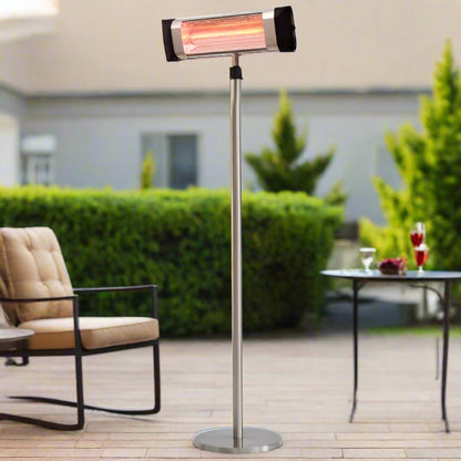 תנור חימום עומד IPX55 כסוף 2000W דגם  2048-S של SYENERGY