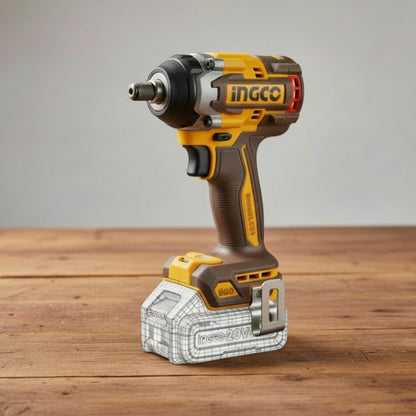 גוף מברגת אימפקט 20V+ שתי סוללות 4AH +מטען