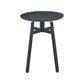 שולחן סלון עגול מיגו שחור קוטר 45
