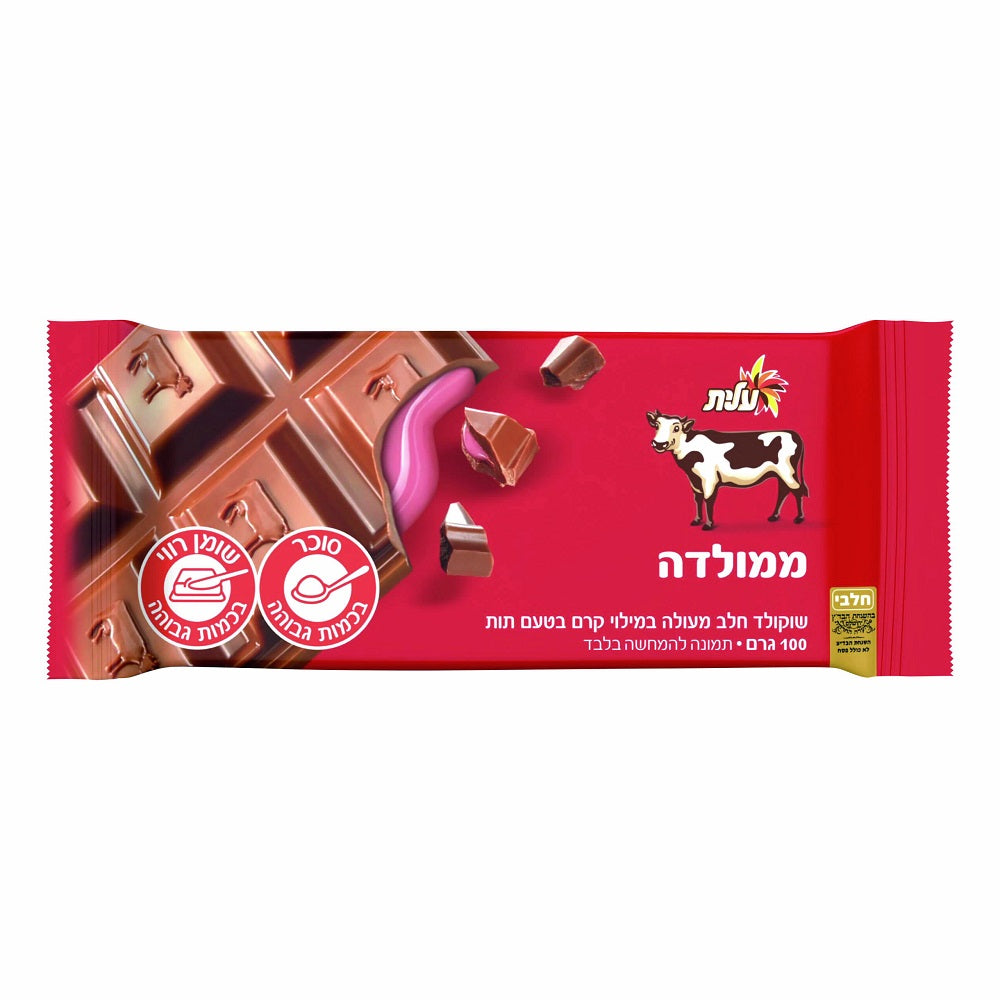 ממולדה שוקולד חלב תות 100 בדץ