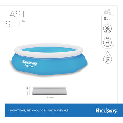 בריכה 61*244 ס"מ, FAST יבואן רשמי BESTWAY, דגם 57448