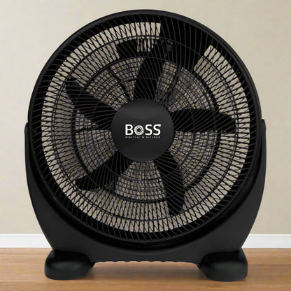 מאוורר 16 רצפתי רוטורי שחור 55W דגם KYT-35  של BOSS ELECTRIC