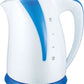 קומקום חשמלי 1.8 ליטר 1800W לבן משולב כחול דגם YD-2018 של HOME