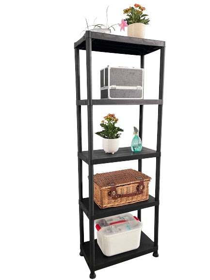 כוננית 5 מדפים מפלסטיק 15 171*31*61