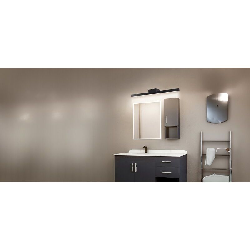 תאורה מראה לאמבטיה  SPLASH IP44 17W 3CCT שחור