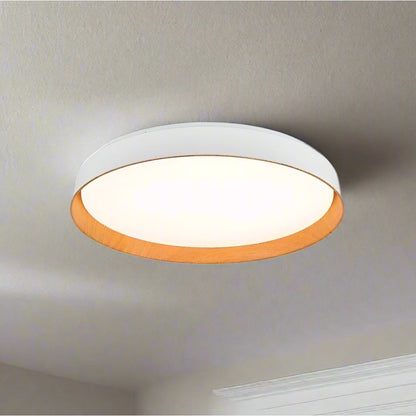 צמוד תקרה PAULO לבן  + עץ קוטר 51 ס"מ 100W CCT